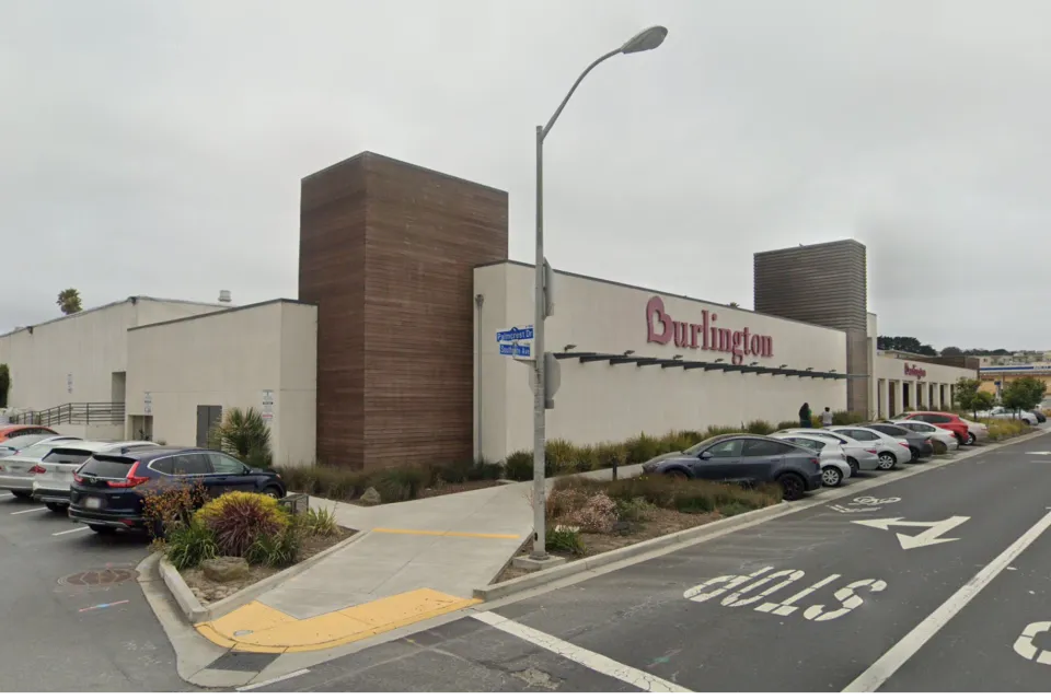 Google maps street view of Burlington store in Daly City, California